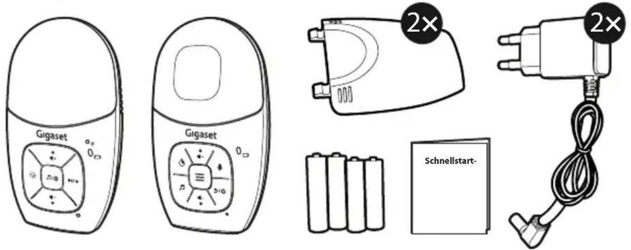 GIGASET Baby 100 Audio - What's Included - 1