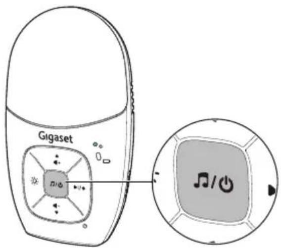 GIGASET Baby 100 Audio - Allumer ou éteindre le babyphone - 1