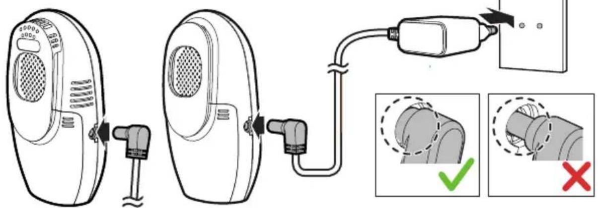 GIGASET Baby 100 Audio - Collegamento del baby controllo - 1