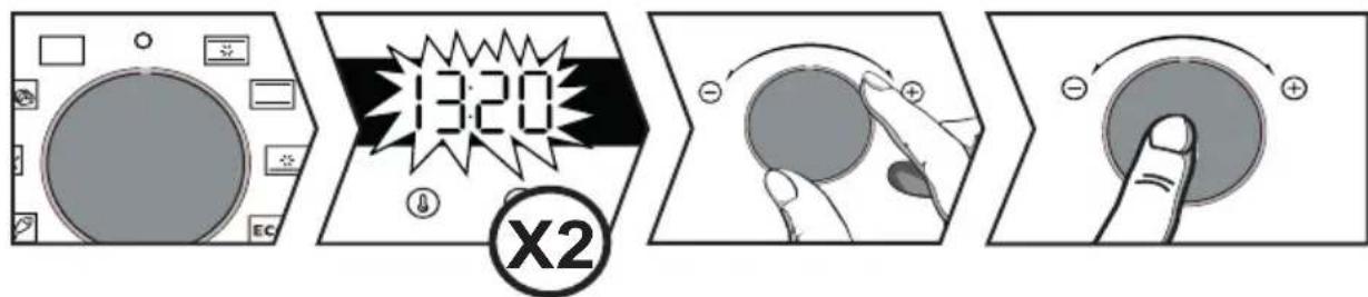 DE DIETRICH DOH4334B - Änderung der Uhrzeit - 1
