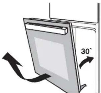 FAR CV606024W - Disassembly of oven door components - 2
