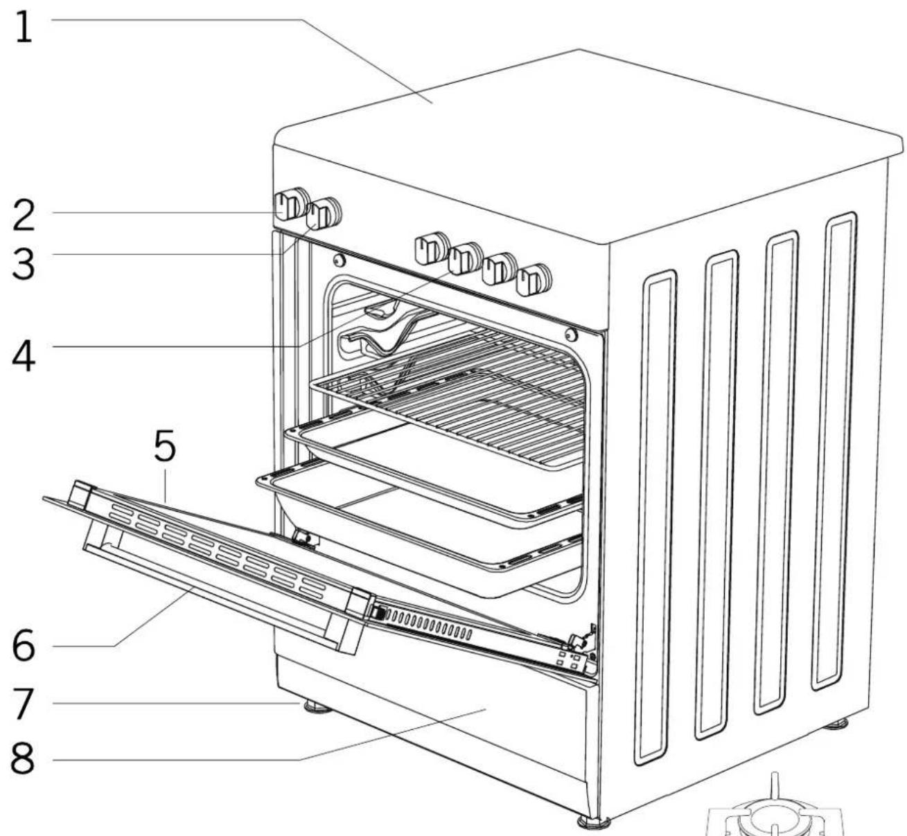SABA 6060MIXT21BK - I - DESCRIPTION DE L'APPAREIL - 1