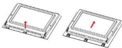 SABA OMP7324BLA - Remove and install the door - 3