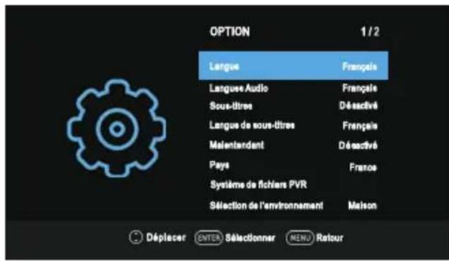 SABA SB24HD242W - Menu Option - 1