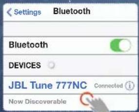 JBL Tune 777NC - POWER ON &amp; CONNECT - 4