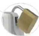 Sauermann KP 320 - Support mural anti-vol avec cadenas - 5