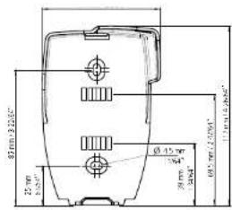 Sauermann KP 320 - Dimensiones del soporte antirrobo (mm) - 1