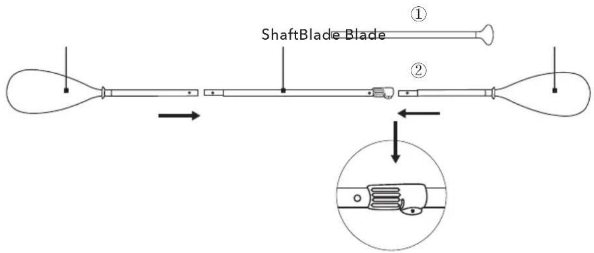 Aqua Marina Cascade - PADDLE ASSEMBLY - 7