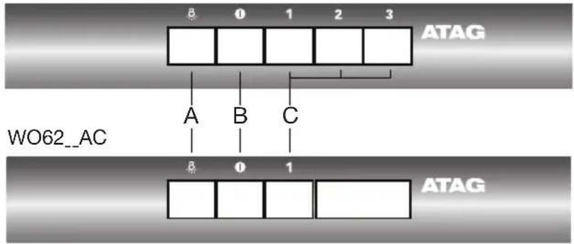Atag WO60211BM - Commande - 1