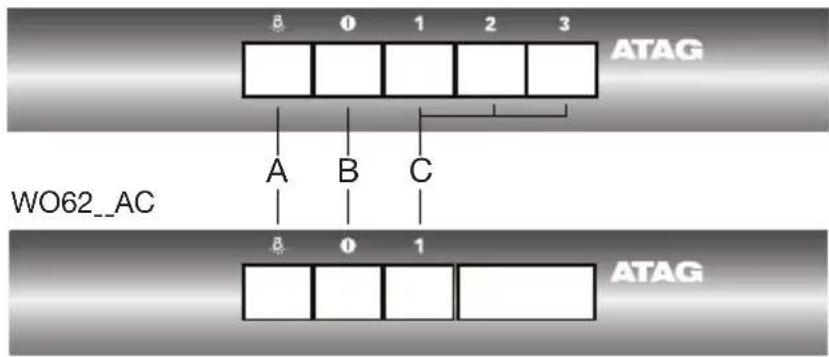 Atag WO60211BM - Controls - 1