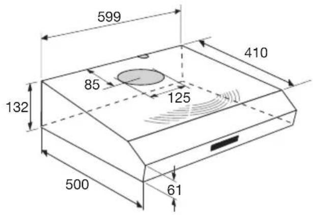 Atag WO60211BM - Built-in dimensions - 2