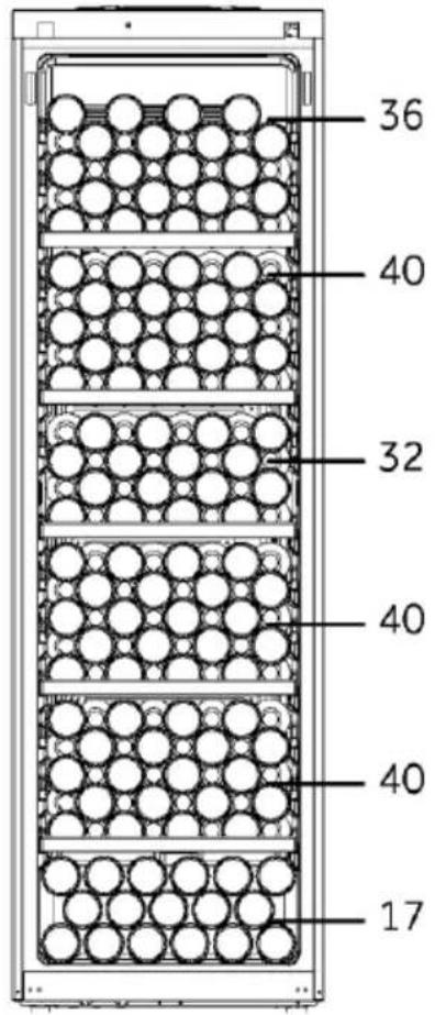 HAIER HWS205GGEH1 - Empilage des bouteilles de vin - 5