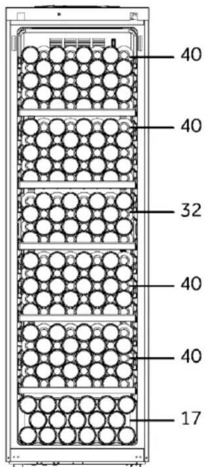HAIER HWS205GGEH1 - Empilage des bouteilles de vin - 3