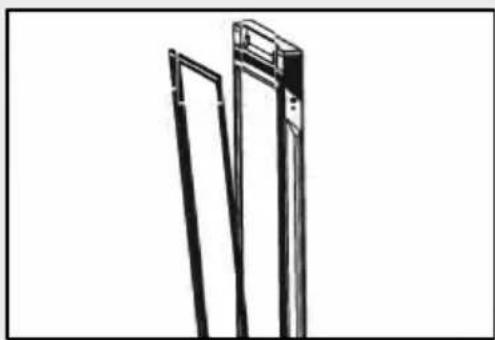 HAIER HWS205GGEH1 - Reinigen Sie die Turdichtung: - 1
