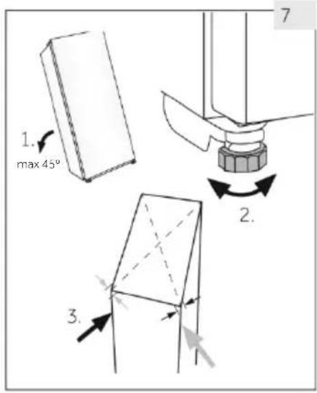 HAIER HWS205GGEH1 - Aligning the appliance - 1