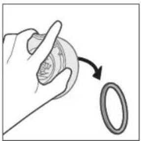 PHILIPS HR2511 - Remove the seal ring from the blade unit - 3