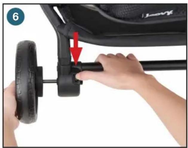 Joovy Boot X2 - Para Instalar y Quitar las Ruedas Traseras - 2
