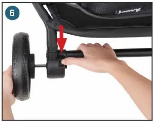 Joovy Boot X2 - Installing/Removing the Rear Wheels - 2