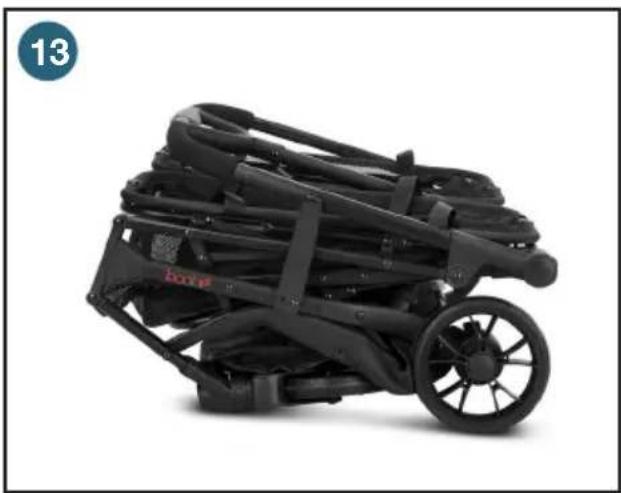 Joovy Boot X2 - Folding the Shopping Cart - 3