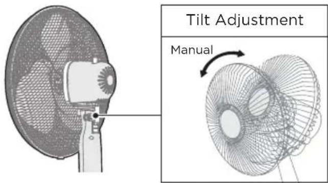 MIDEA MFS400M0APW0 - Tilt angle adjustment - 1