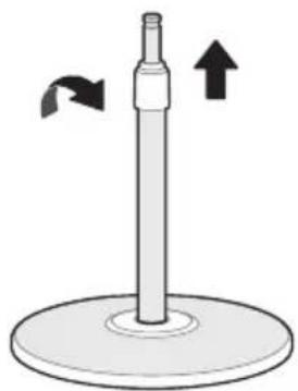 MIDEA MFS400M0APW0 - Installation du poteau - 1