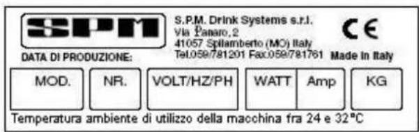Crathco IPro 3E - Caratteristiche tecniche ed elettriche dell'apparecchio - 1