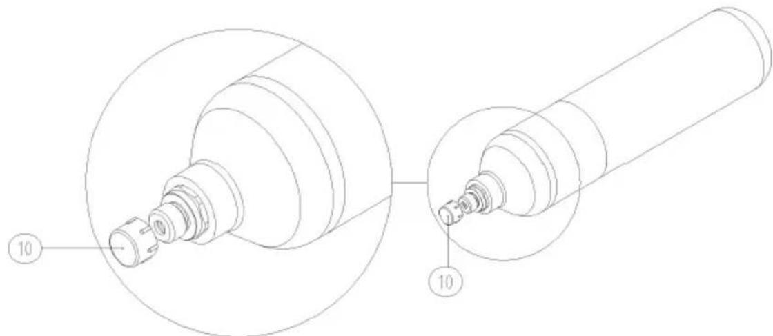 Prebena Druckluft Mobilo - Mise en place de la cartouche d'air comprimé - 2