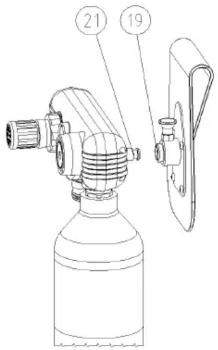 Prebena Druckluft Mobilo - Fonctionnement avec support du dispositif de commande - 1