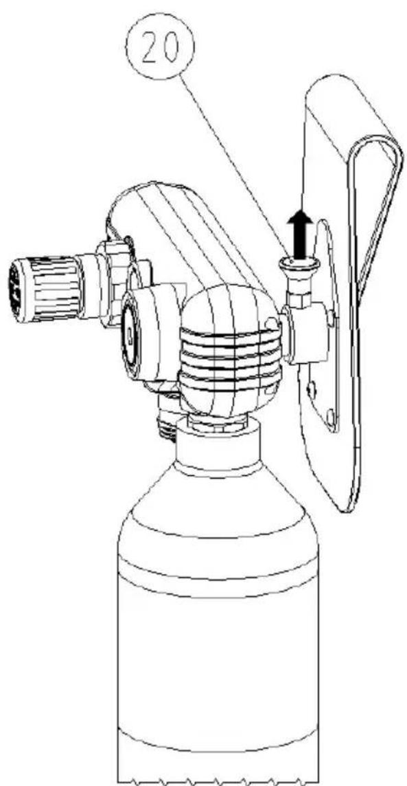 Prebena Druckluft Mobilo - Controller von Controllereraufnahme entfernen - 1
