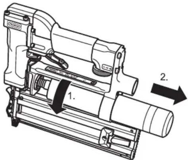 Prebena PKT2ES40S - Druckluftkartusche entfernen - 1