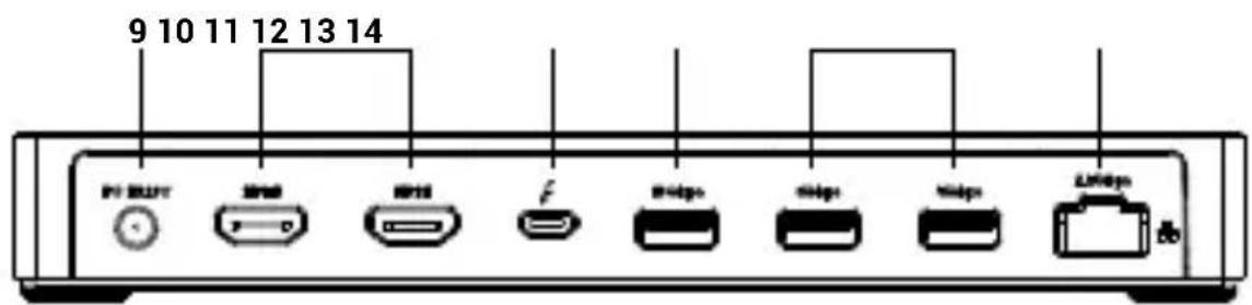 i-TEC TB4TRIPLEDOCKPD - Rückseite - 1
