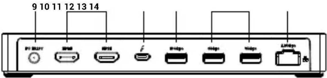 i-TEC TB4TRIPLEDOCKPD - Baksida - 1