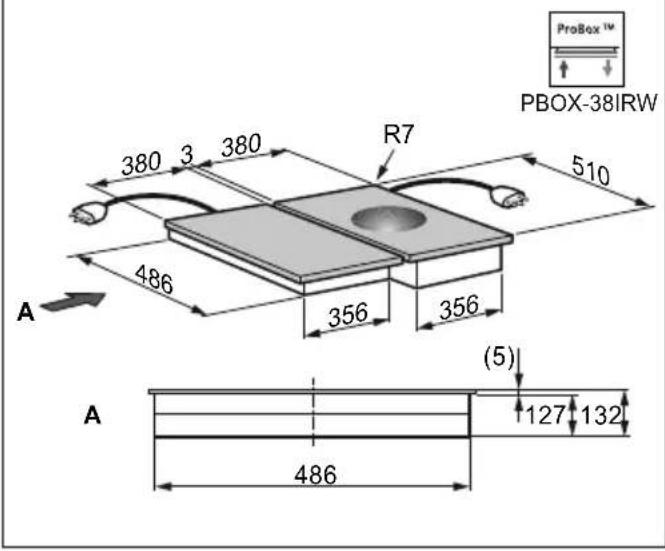 ProBox™ PBOX-38IRW R7 510 380 3 380 486 356 356 A (5) 127 132 486 A