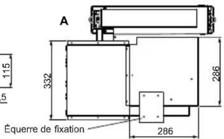 A 332 115 286 Équerre de fixation 286