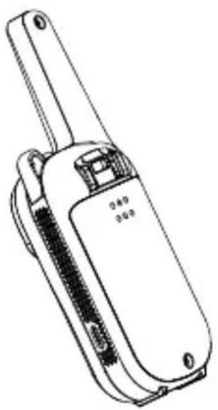 DECROSS DC43 - Installation des trois 1.5V AAA Alkaline ou 1.2V AAA NiMH rechargeable batteries - 1