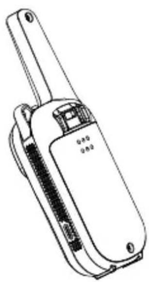 DECROSS DC43 - Installing the three 1.5V AAA alkaline or 1.2V AAA NiMH rechargeable batteries - 1