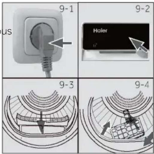 HAIER HD90D357U1 - Préparer l'appareil - 1