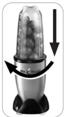 Gourmetmaxx 03806 - Si vous souhaitez utiliser le bol mixeur : - 2