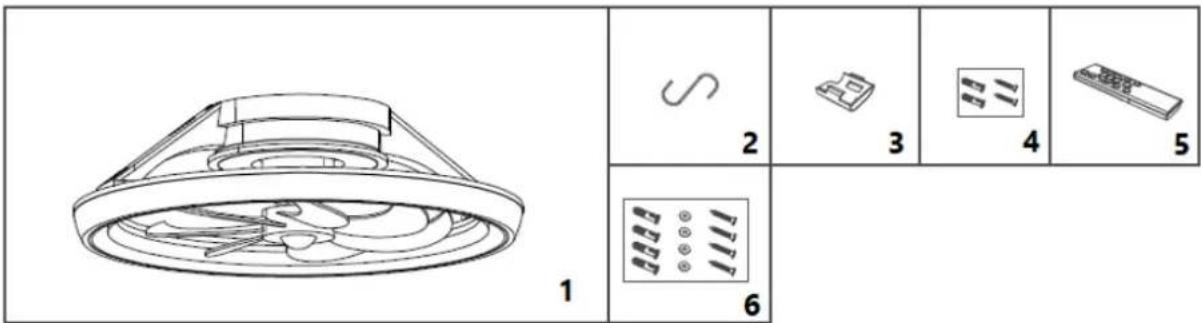 Orbegozo CP 149035 - FAN PARTS AND ASSEMBLY - 1