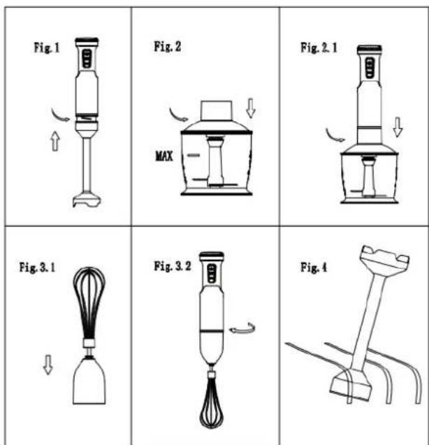 Orbegozo BT 3017 - PARTS OF THE BLENDER - 2