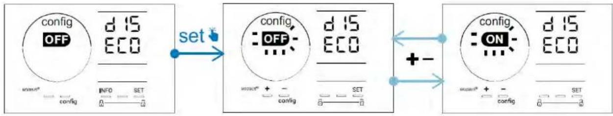 ZODIAC eXPERT pH - Modo de economia de energia da interface utilizador - 1