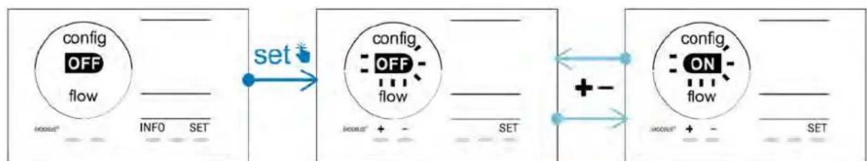 ZODIAC eXPERT pH - « Flow »: Activation du détecteur de début - 1