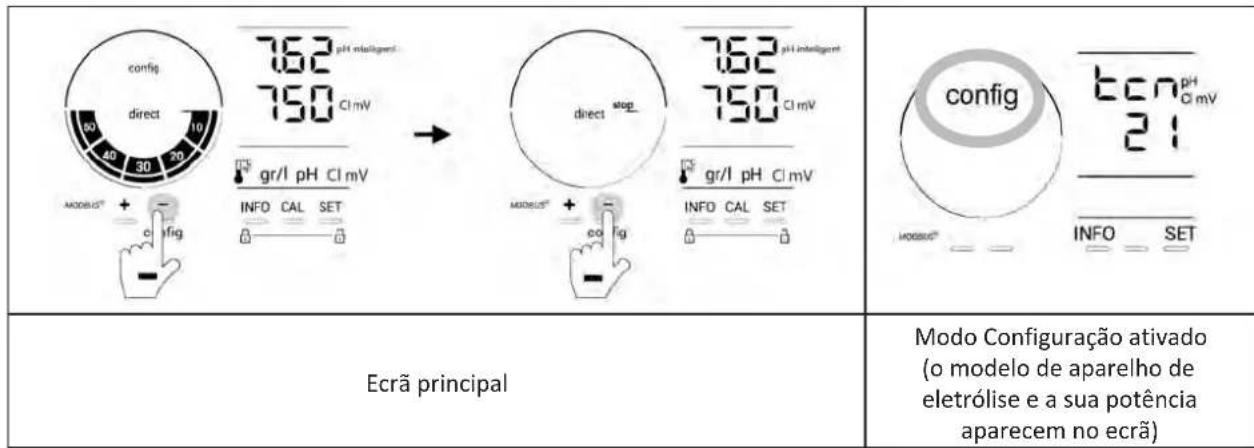 ZODIAC eXPERT pH - Acesso ao modo Configuração - 1