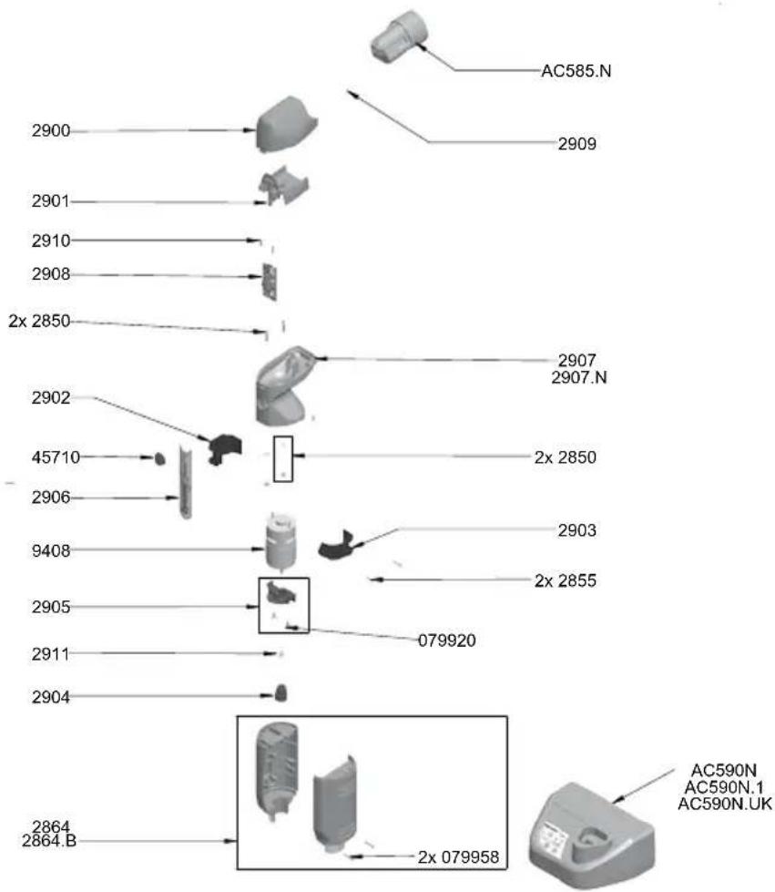 Dynamic Dynamix 551061 - Eclaté - Nomenclature / Schematic and part list / Explosionszeichnung - Stückliste / Esploso ricambi / Esquema - Nomenclatura / Gedemonteerd aanzicht - Nomenclatuur / Inicio - Nomenclatura / Rajahdyskuva - nimikkeet - 1