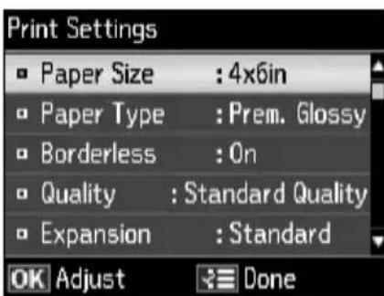 EPSON Stylus NX530 - Printing Photos From the LCD Screen - 2