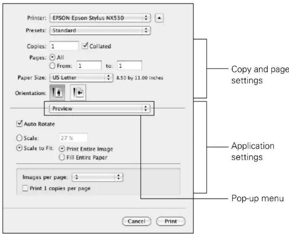 EPSON Stylus NX530 - Printing with a Mac - 2