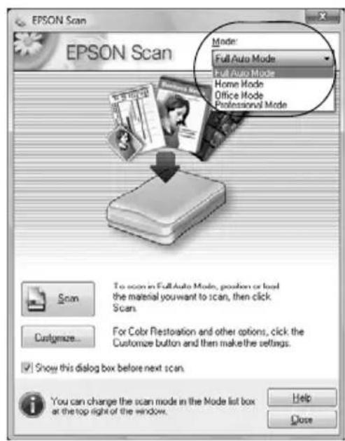 EPSON Stylus NX530 - Scanning with Epson Scan Software - 1