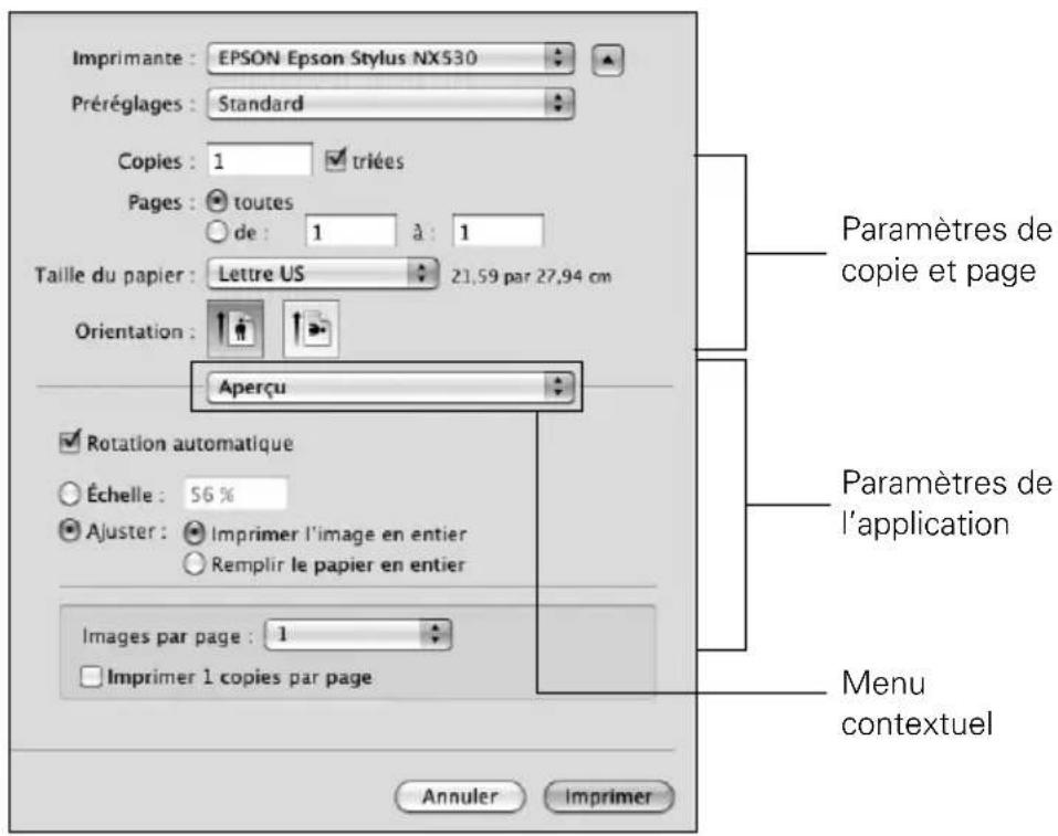 EPSON Stylus NX530 - Impression sous Mac - 2