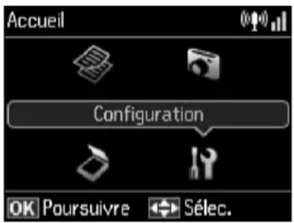 EPSON Stylus NX530 - Vérification des buses de la tête d'impression - 1