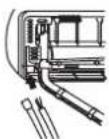 AIWA SUIJINAIR 12 ACD12200 - Wanneer de kabel wordt aangesloten voor installatie van de binnenunit - 1